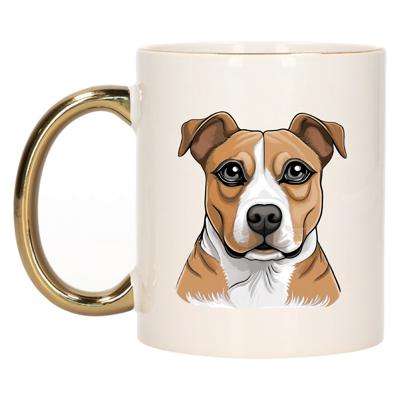 Cadeau mok voor honden liefhebbers - Stafordshire Bull terrier - Cartoon tekening - keramiek - 300 m Cadeau mok voor honden liefhebbers - Stafordshire Bull terrier - Cartoon tekening - keramiek - 300 m