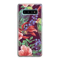 Papegaaien: Samsung Galaxy S10 Plus Transparant Hoesje