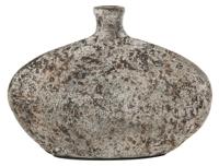 MUST Living Vaas 'Nava' Terracotta, 21cm, kleur Grijs