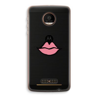 Kusje: Motorola Moto Z Force Transparant Hoesje