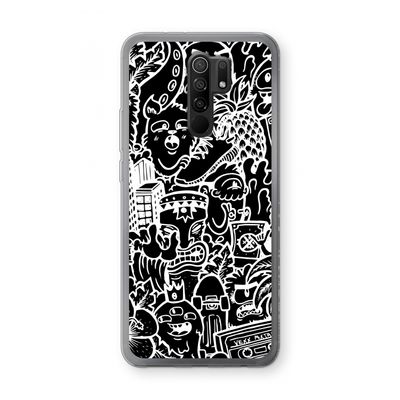 Vexx Black Mixtape: Xiaomi Redmi 9 Transparant Hoesje