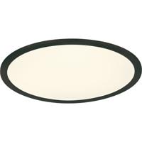 Moderne Dimbare LED Plafondlamp 26W - Warm Wit 3000K - Mat Zwart