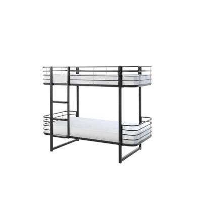 Leen Bakker - Vipack Stapelbed Oscar - 166x104x205 Cm - Metaal - Zwart