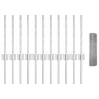 VidaXL Hek met paal zilver 0,4 x 25 m staal