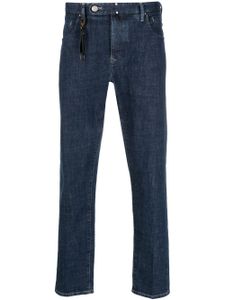 Incotex jean slim à taille mi-haute - Bleu