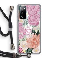 Kindness matters: Samsung Galaxy S20 FE / S20 FE 5G Transparant Hoesje met koord