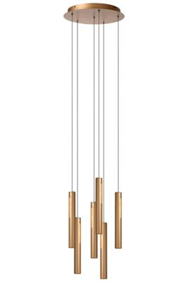 Lucide GRIFFITH - Hanglamp - Ø 38 cm - LED Dimb. - CCT - 6x6W 2700K/4000K - Brons | Premium