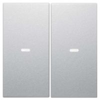 80960383  - Cover plate for switch aluminium 80960383 - thumbnail