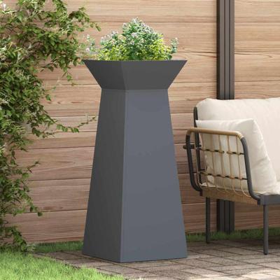 Pilaar Plantenbak Antraciet 40 x 40 x 100 cm Staal