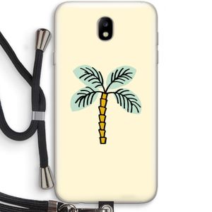 Palmboom: Samsung Galaxy J7 (2017) Transparant Hoesje met koord