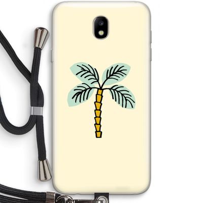 Palmboom: Samsung Galaxy J7 (2017) Transparant Hoesje met koord