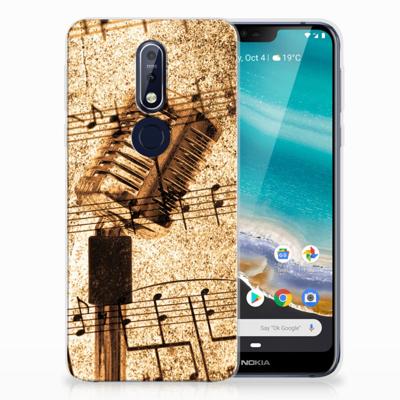 Nokia 7.1 | Siliconen hoesje | met foto Bladmuziek Nokia 7.1 | Siliconen hoesje | met foto Bladmuziek