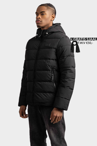 AB Lifestyle Matte Puffer Winterjas Heren Zwart - Maat XS - Kleur: Zwart | Soccerfanshop