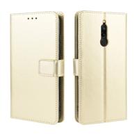 Voor Xiaomi Redmi 8 retro Crazy Horse textuur horizontale Flip lederen draagtas met houder & kaartsleuven & fotolijstjes (goud)