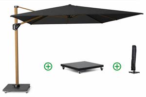 Platinum Challenger zweefparasol 3x3m T2 premium (incl. voet en hoes)