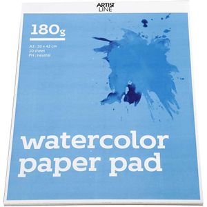 Creativ Company Watercolour Paper Pad Papierblok voor handenarbeid 20 vel