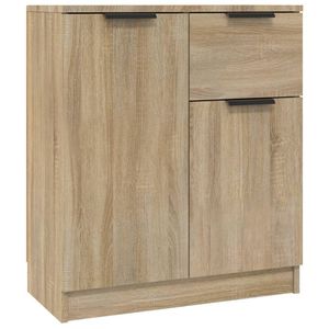 The Living Store Dressoir Sonoma Eiken - 60 x 30 x 70 cm - 2 Deuren en 1 Lade