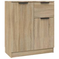 The Living Store Dressoir Sonoma Eiken - 60 x 30 x 70 cm - 2 Deuren en 1 Lade - thumbnail