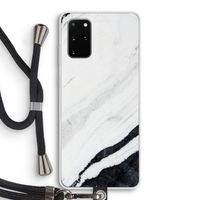 Elegante marmer: Samsung Galaxy S20 Plus Transparant Hoesje met koord