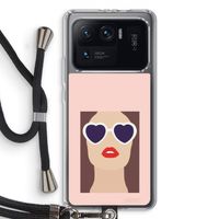 Red lips: Xiaomi Mi 11 Ultra Transparant Hoesje met koord