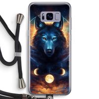 Wolf Dreamcatcher: Samsung Galaxy S8 Plus Transparant Hoesje met koord