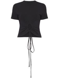 Proenza Schouler White Label t-shirt à découpes - Noir