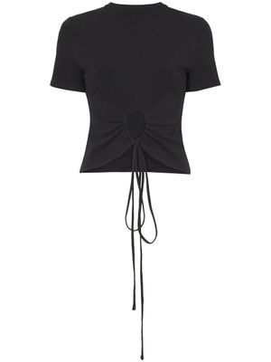Proenza Schouler White Label t-shirt à découpes - Noir