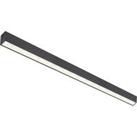 Lineaire LED Hanglamp 120cm - 40W 4600lm - Koud Wit 6500K - Zwart