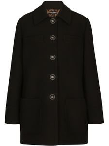 Dolce & Gabbana caban à logo DG - Noir