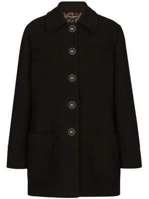 Dolce & Gabbana caban à logo DG - Noir