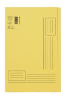 Vouwmap quantore fo ongelijke zijde 250gr geel