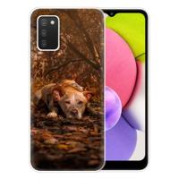 TPU Siliconen Samsung Galaxy A03s Zelf Hoesje Ontwerpen met Foto&apos;s