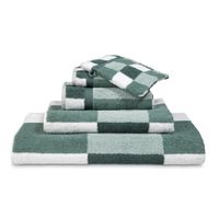 Vandyck Vandyck Boston Earth Green Handdoek 55X100 Vandyck Vandyck Boston Earth Green Handdoek 55X100