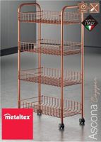 Metaltex Trolleykastje Ascona 84x41cm Staal Koper