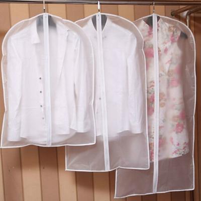 2 PC'S transparante garderobe opslag zakken doek opknoping kledingstuk pak vacht stofhoes met rits specificatie: 60cmx120cm