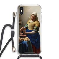 The Milkmaid: iPhone X Transparant Hoesje met koord