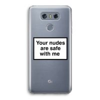 Safe with me: LG G6 Transparant Hoesje