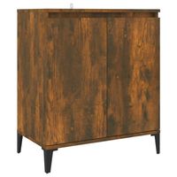 The Living Store Dressoir - Minimalistisch - Meubelen - Afmeting- 60 x 35 x 70 cm - Ken- Gerookt eiken