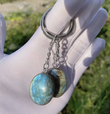 Labradoriet Sleutelhanger - Sleutelhangers - Spiritueelboek.nl