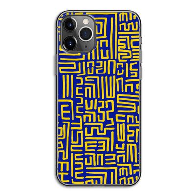 Majorelle Blue Print: iPhone 11 Pro Transparant Hoesje