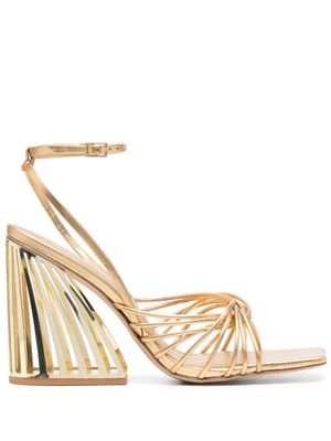 Cult Gaia sandales Inka Mini en cuir 110 mm - Or