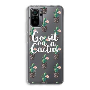 Cactus quote: Xiaomi Redmi Note 10 Pro Transparant Hoesje