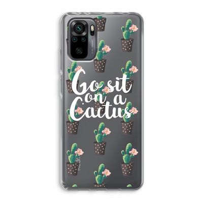 Cactus quote: Xiaomi Redmi Note 10 Pro Transparant Hoesje