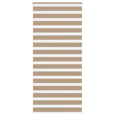 Zebra Blind 110x200 cm stofbreedte 105,9 cm polyester zandbruin