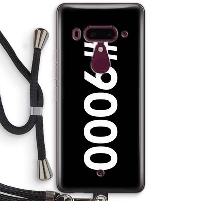 #9000: HTC U12+ Transparant Hoesje met koord