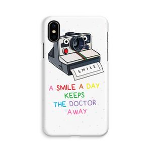 Smile: iPhone Xs Volledig Geprint Hoesje