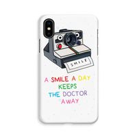 Smile: iPhone Xs Volledig Geprint Hoesje
