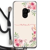 Rozen: Xiaomi Mi Mix 2 Transparant Hoesje met koord