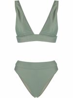 Noire Swimwear bikini à col v - Vert