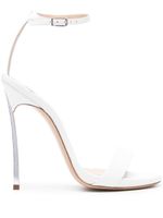 Casadei sandales Blade Marta 125 mm en cuir - Blanc - thumbnail